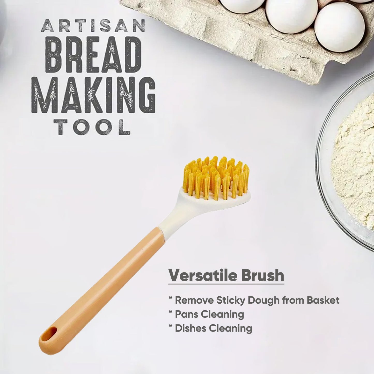 Sourdough Starter Feeding Jar Kit with Oval Proofing Basket and Bread Making Tools Bread Making Accessories